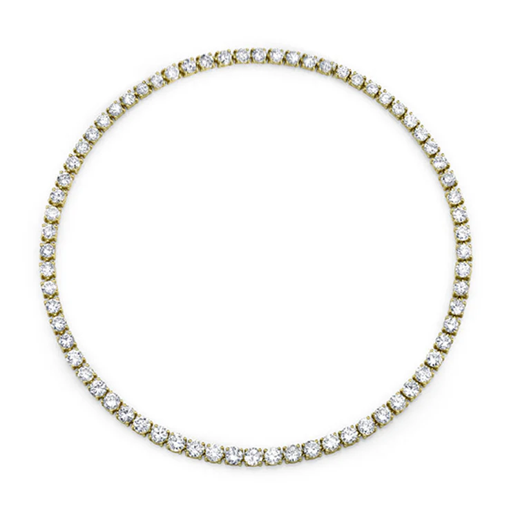 Diamond Tennis Choker Necklace - Image 6
