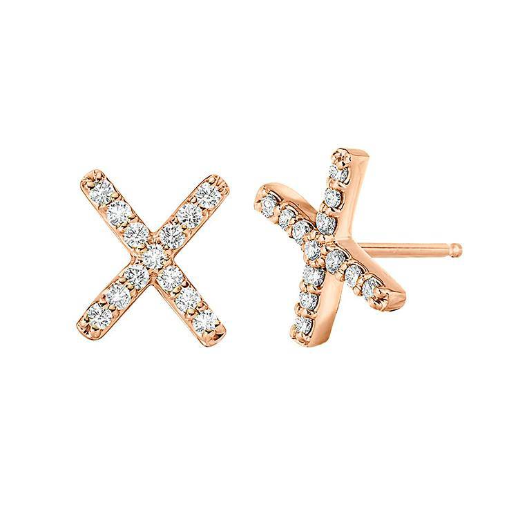 Diamond X Earrings