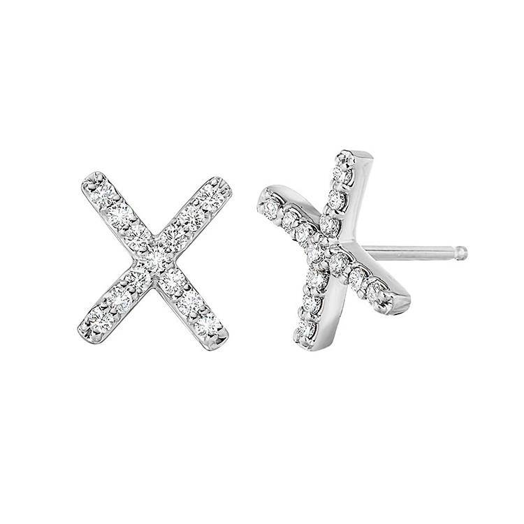 Diamond X Earrings - Image 2