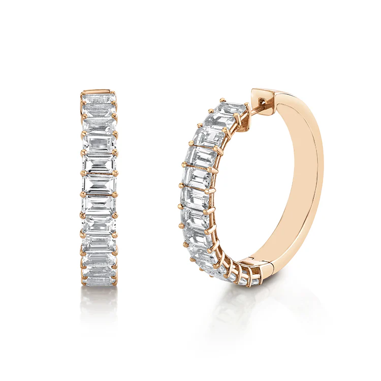 Eleanor Diamond Hoops