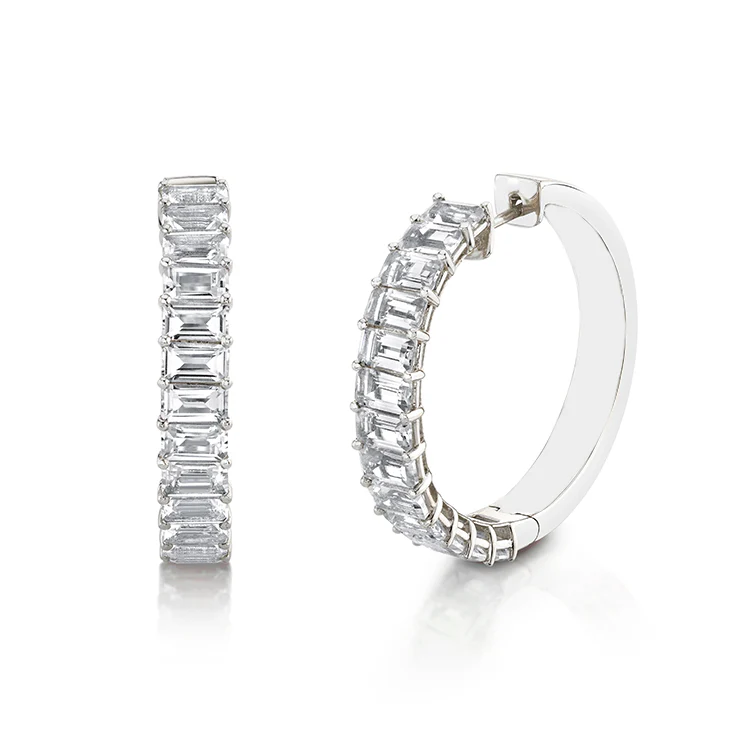 Eleanor Diamond Hoops - Image 2