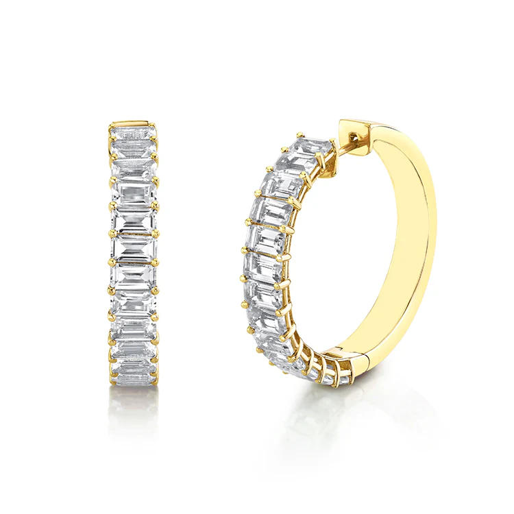 Eleanor Diamond Hoops - Image 3