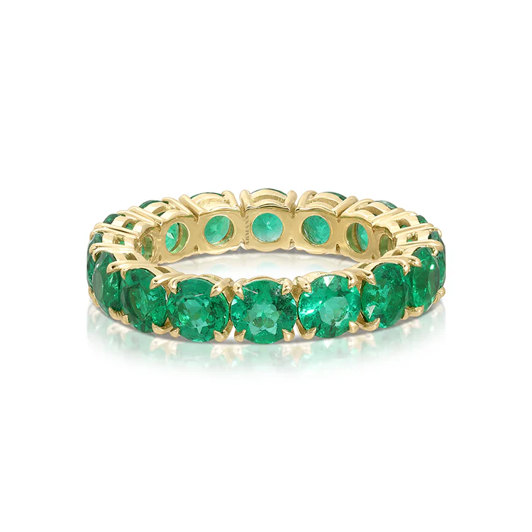 Elissa Green Emerald Eternity Band