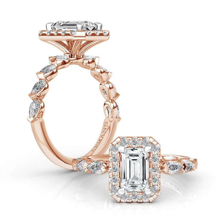 Elly Emerald Engagement Ring - Image 3