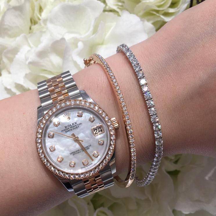 Elsa Diamond Bangle - Image 2