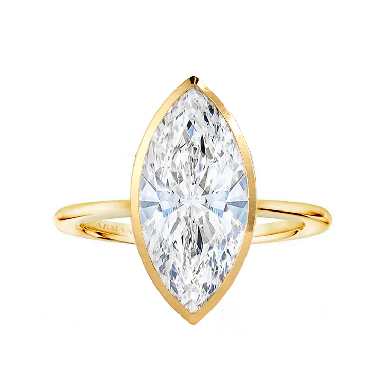Elysia Marquise Bezel Engagement Ring
