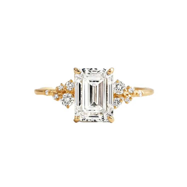Emerald Aurora Engagement Ring