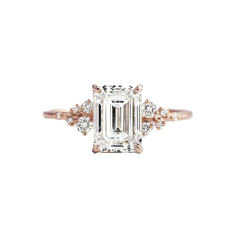 Emerald Aurora Engagement Ring - Image 3