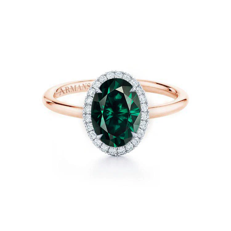 Emerald Kristina Engagement Ring - Image 3