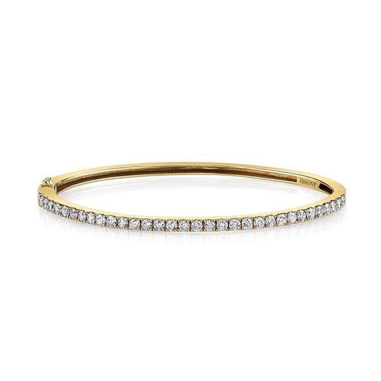 Emilia Half Diamond Bangle - Image 3