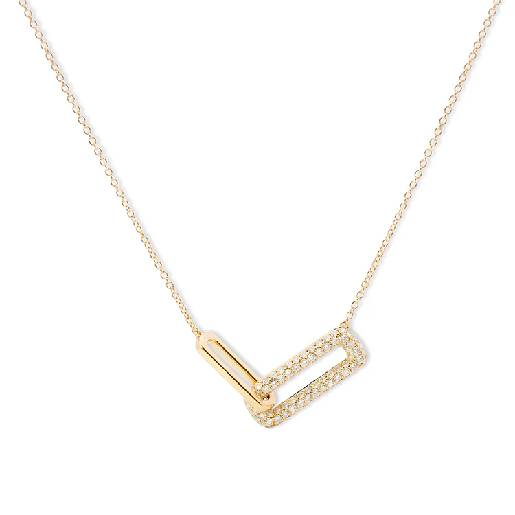 Eternity Rectangle Diamond Necklace