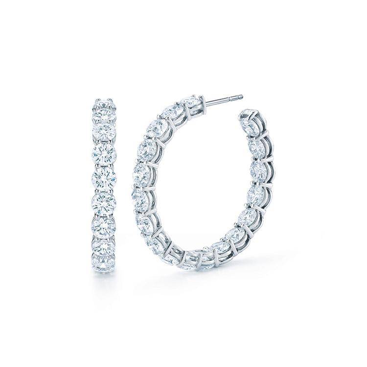 Evie Diamond Hoops