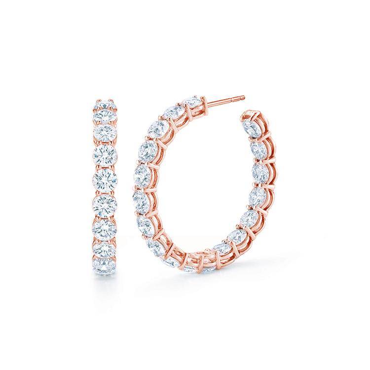Evie Diamond Hoops - Image 4