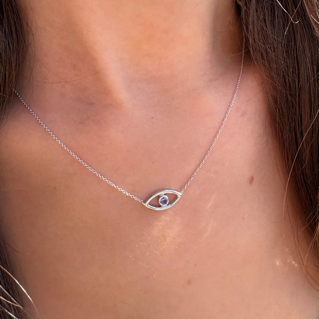 Evil Eye Bezel Necklace - Image 2