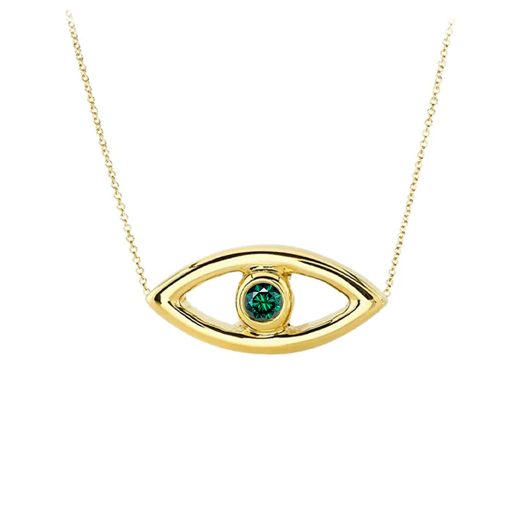 Evil Eye Bezel Necklace - Image 4