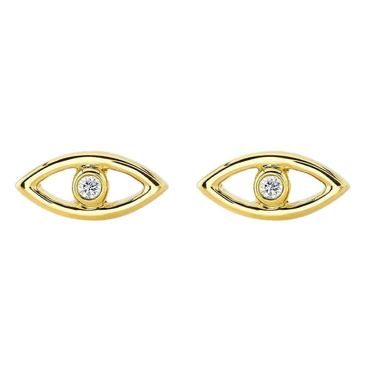 Evil Eye Bezel Studs - Image 2