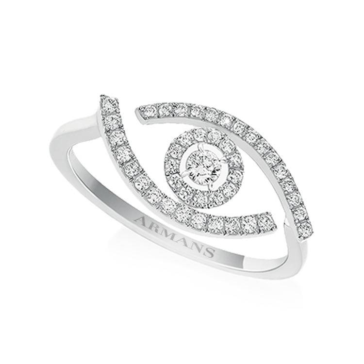 Evil Eye Diamond Ring - Image 3