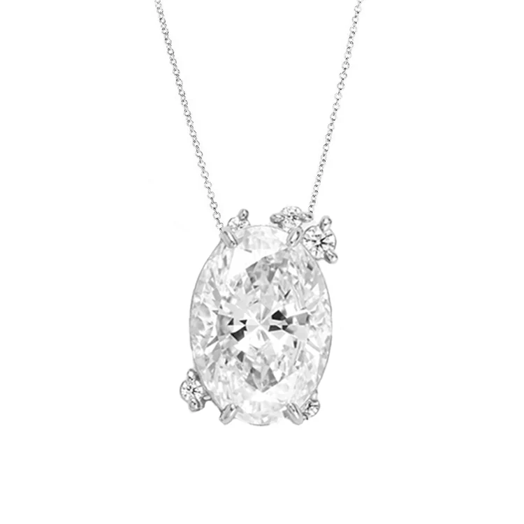 Fire Fly Oval Diamond Necklace - Image 2
