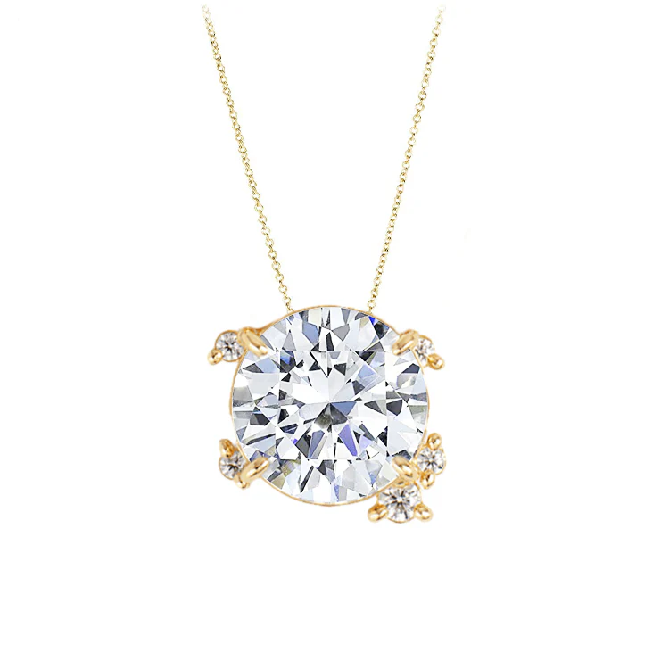 Fire Fly Round Diamond Necklace - Image 3