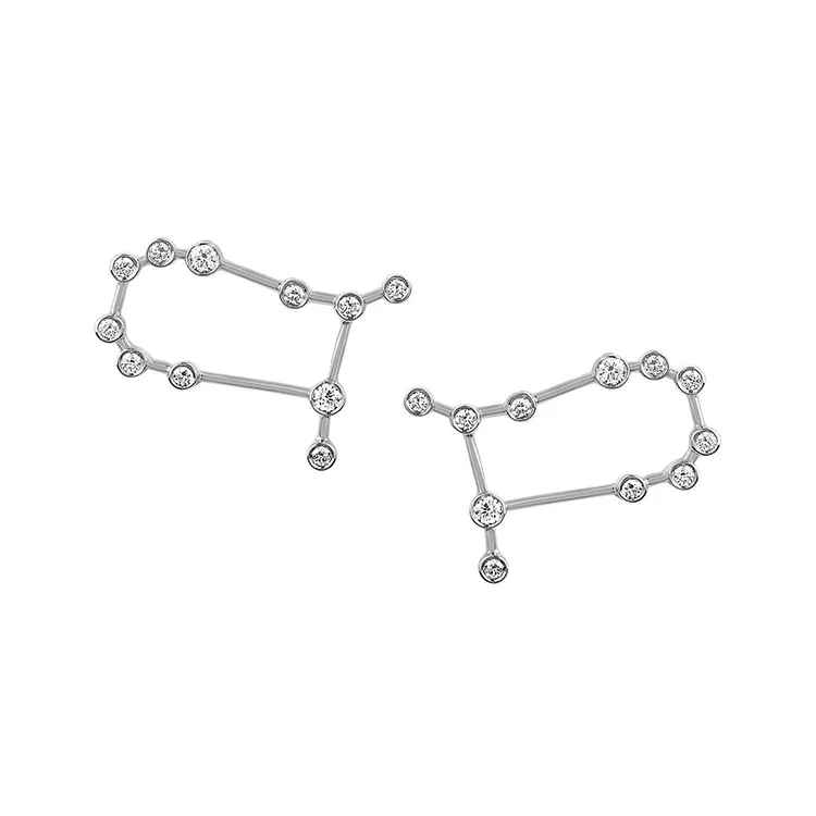 Gemini Diamond Constellation Studs - Image 2
