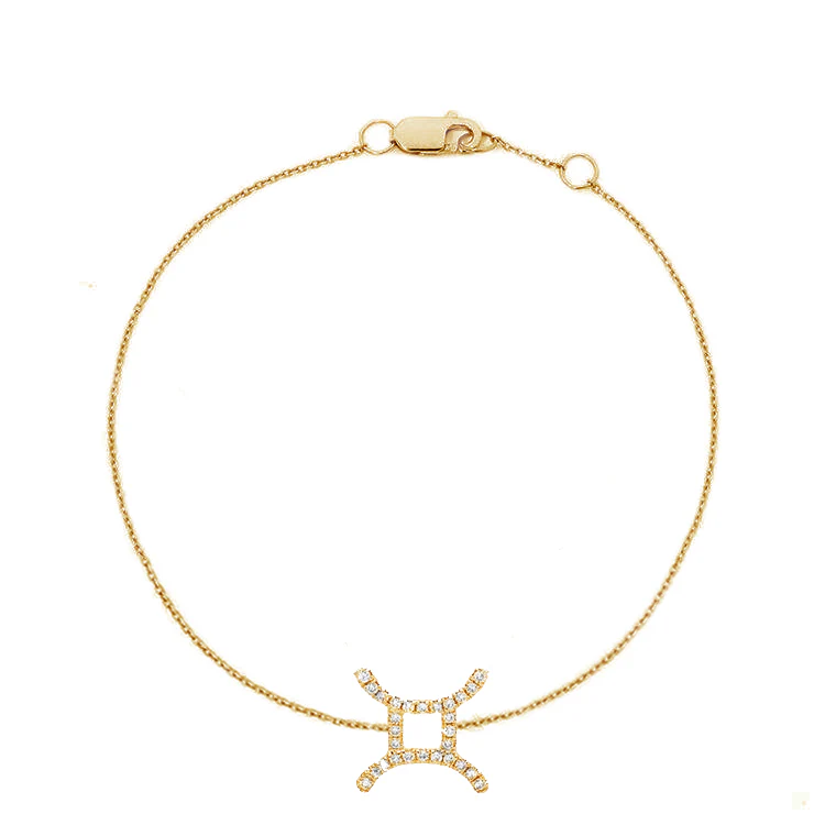 Gemini Diamond Zodiac Bracelet - Image 3