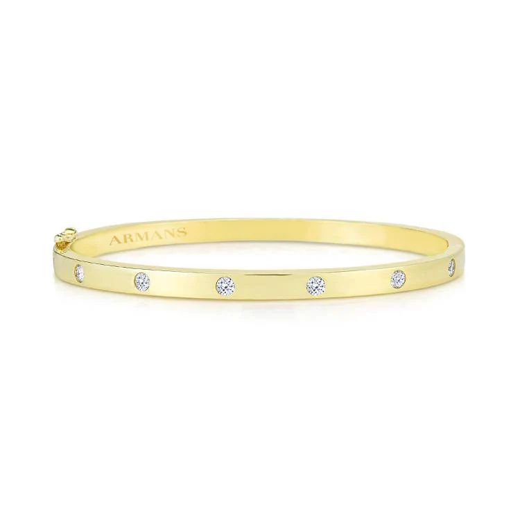 Gold Diamond Bangle