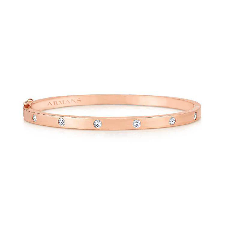 Gold Diamond Bangle - Image 3
