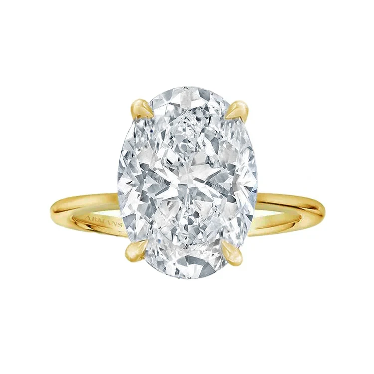 Golden Eternity Lab Grown Engagement Ring