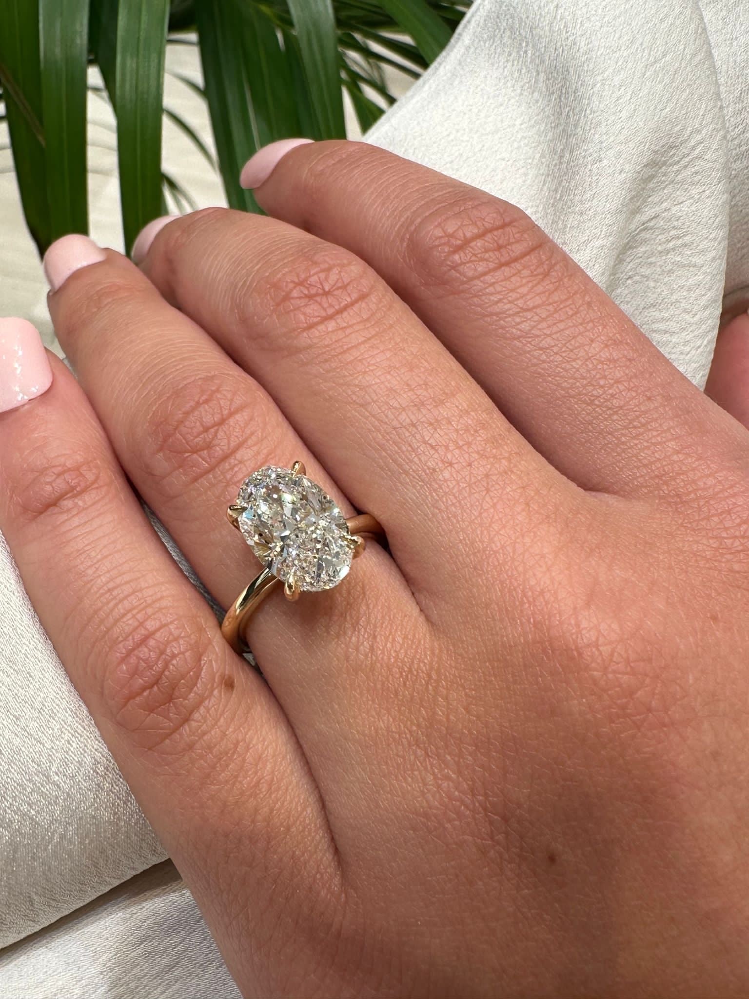 Golden Eternity Lab Grown Engagement Ring - Image 3
