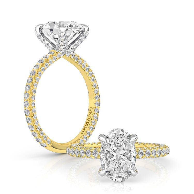 Golden Ice Engagement Ring