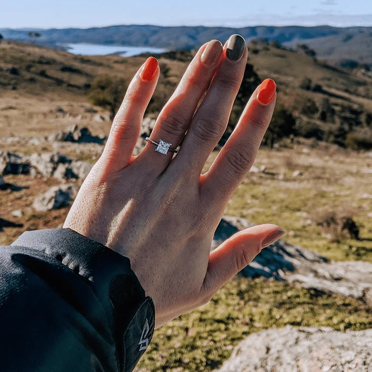 Grace Princess Engagement Ring - Image 2