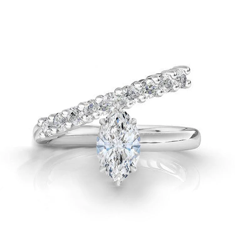 Halley's Comet Lab Grown Engagement Ring
