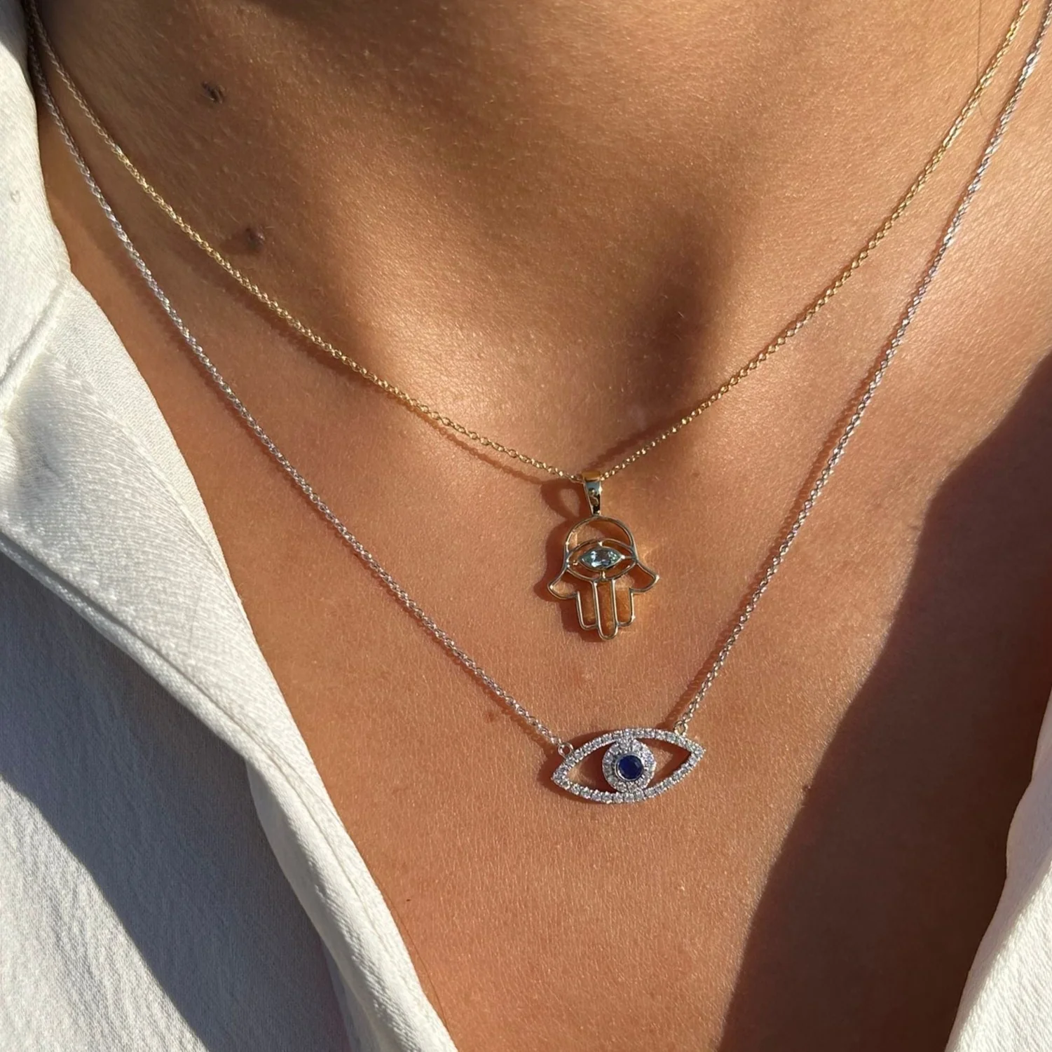 Hamsa Hand Necklace - Image 2
