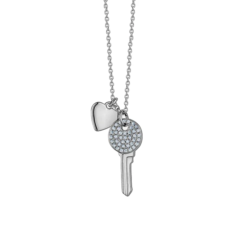 Heart and Key Necklace - Image 2