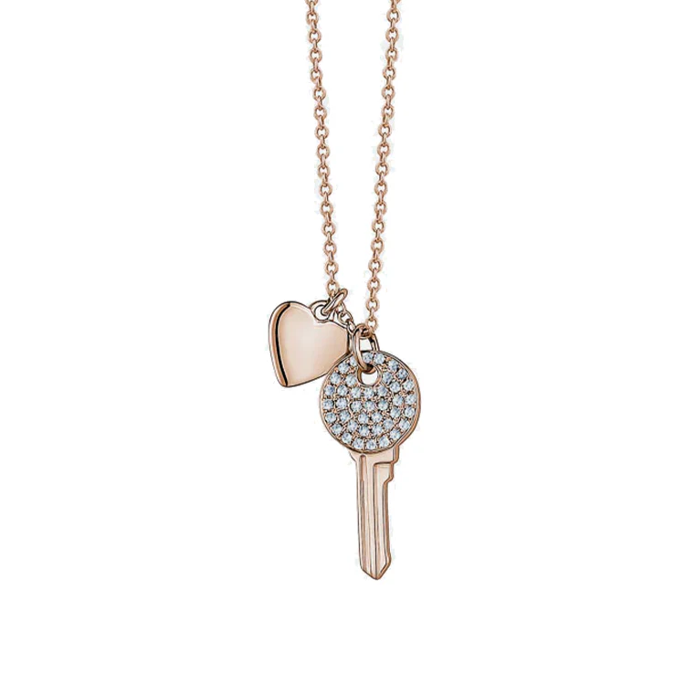 Heart and Key Necklace - Image 3