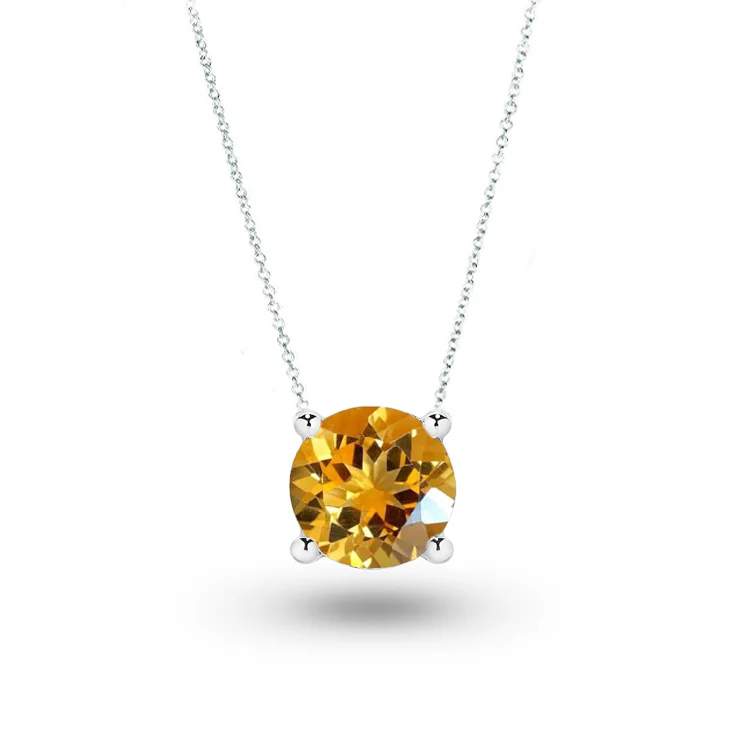 Infinite Round Gemstone Necklace - Image 4