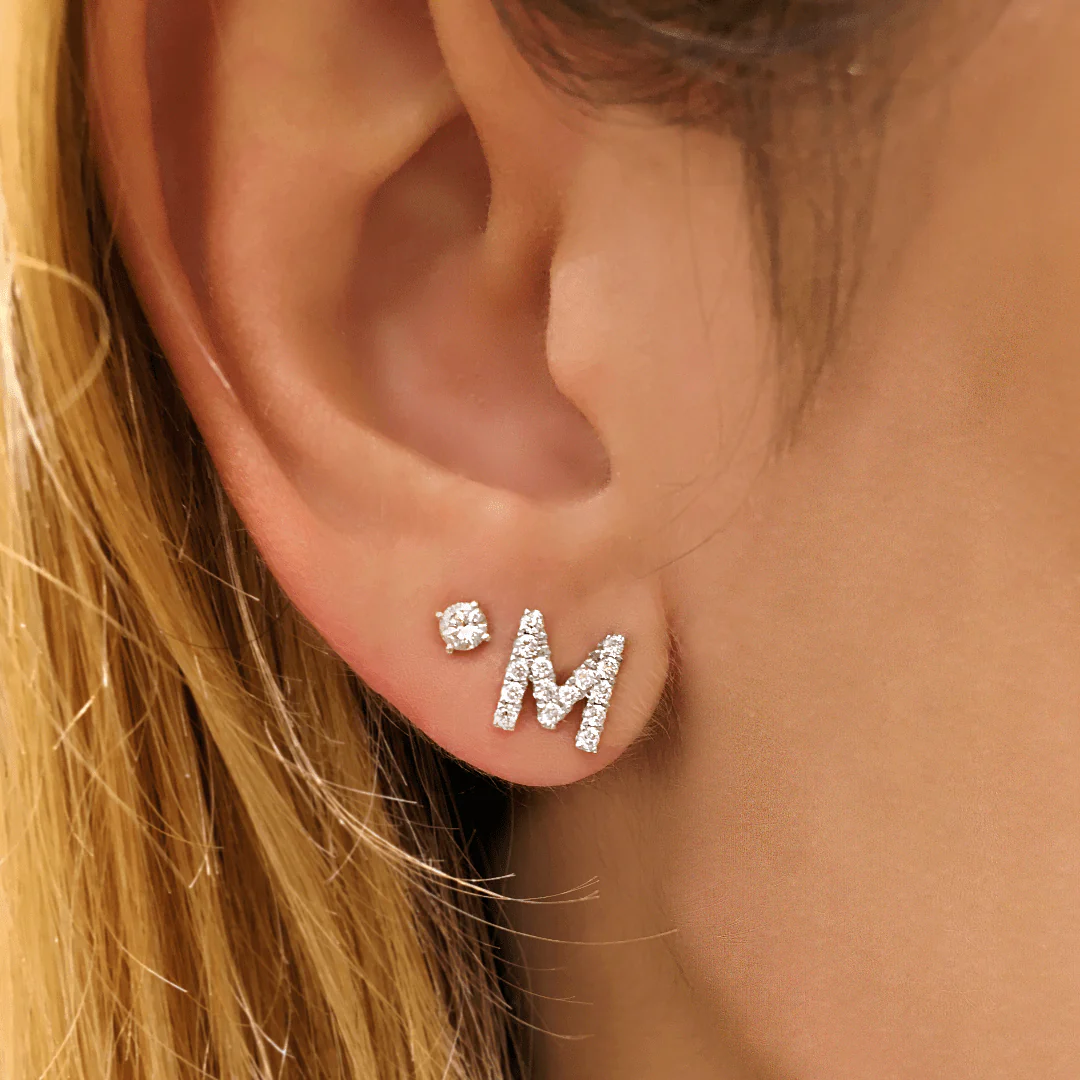 Initial Earrings - Image 5