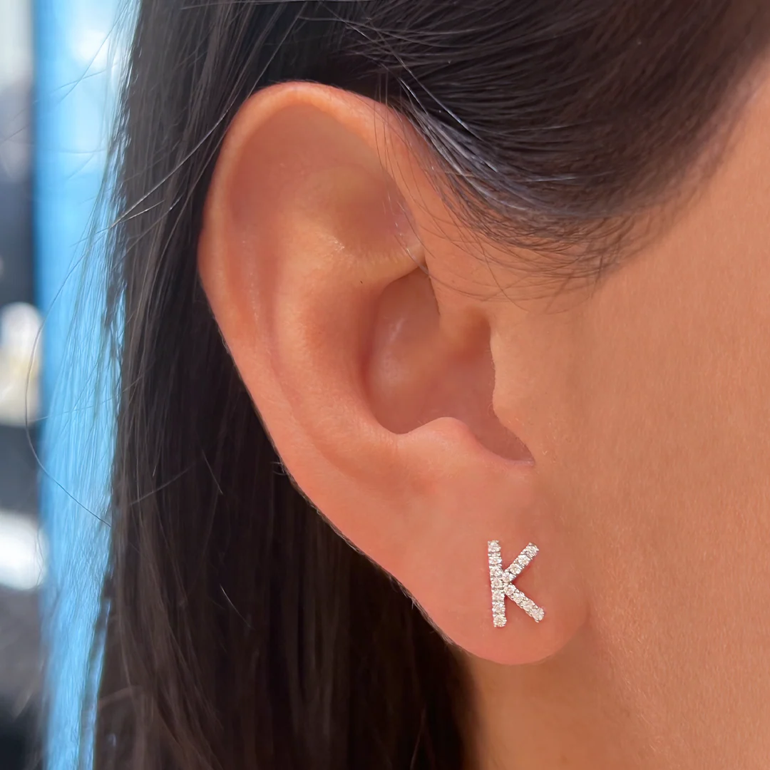 Initial Earrings - Image 6
