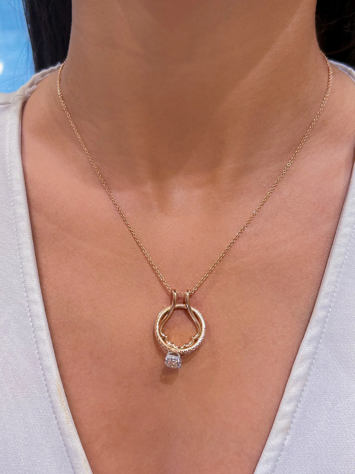Keepsake Scallop Ring Holder Necklace - Image 2