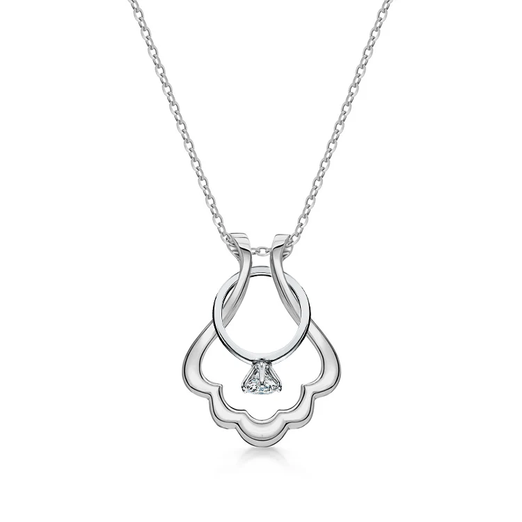 Keepsake Scallop Ring Holder Necklace - Image 7