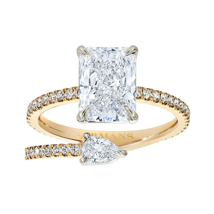 Kendall Two Stone Spiral Ring