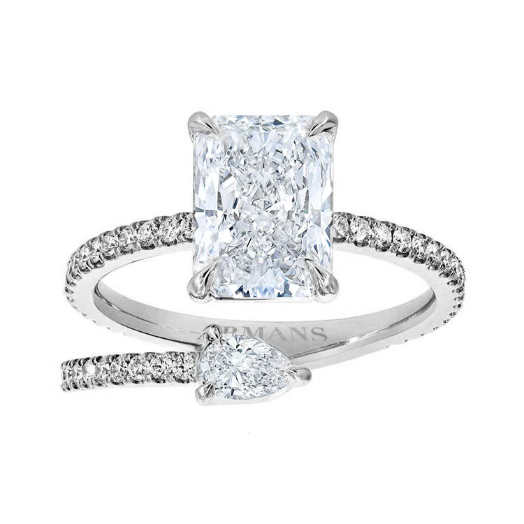 Kendall Two Stone Spiral Ring - Image 2