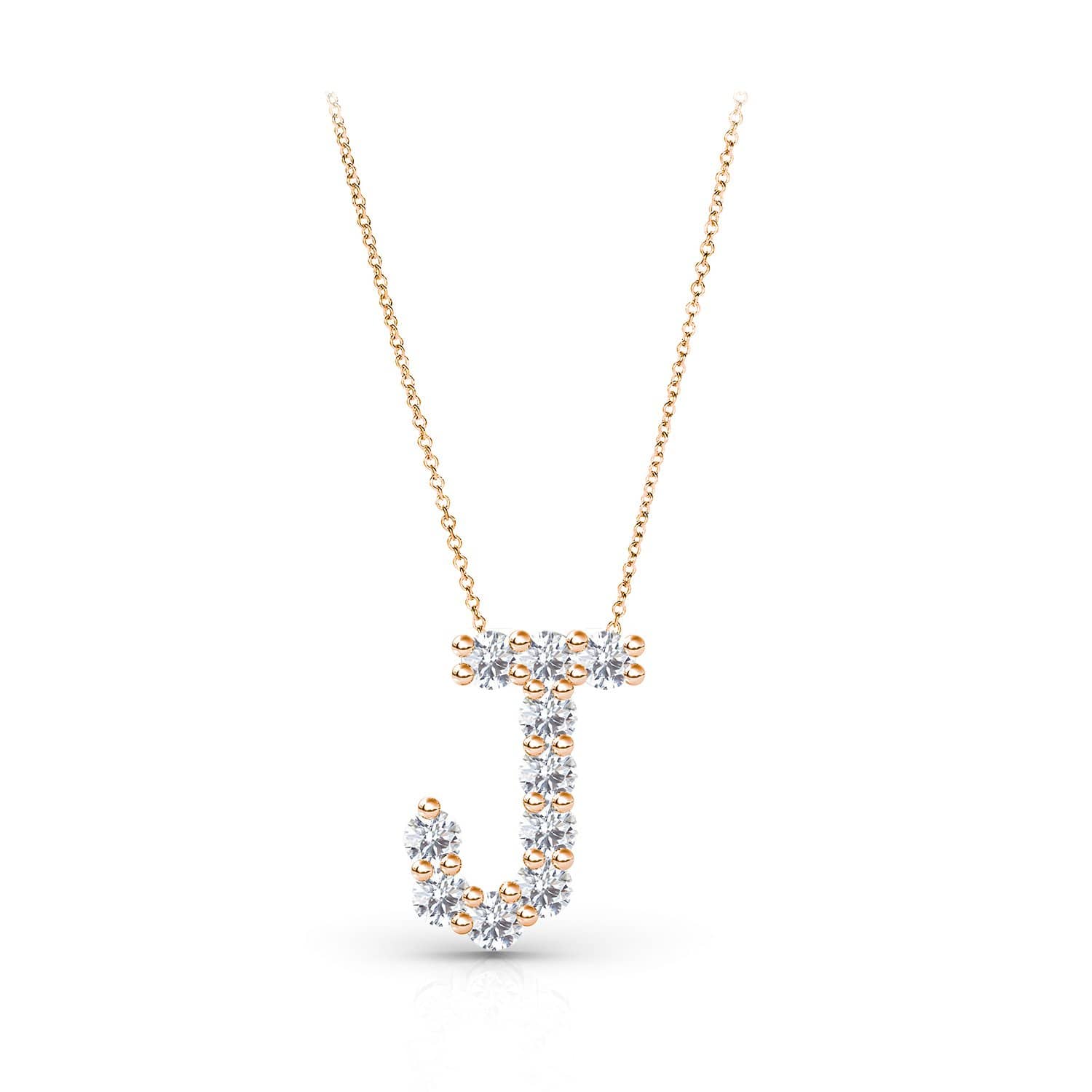 Lab Grown Diamond Initial Pendant - Image 10
