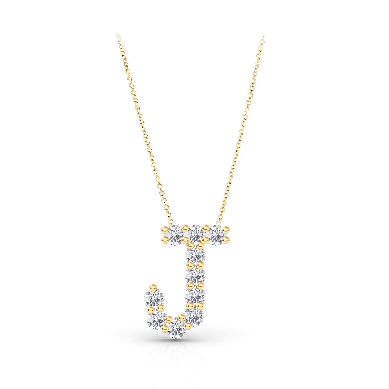 Lab Grown Diamond Initial Pendant - Image 11