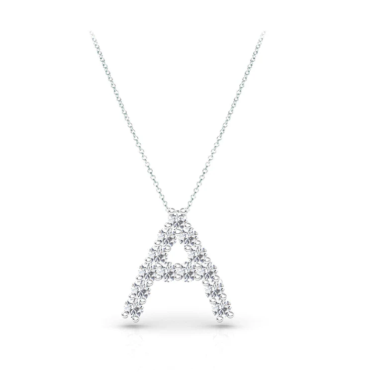Lab Grown Diamond Initial Pendant - Image 12
