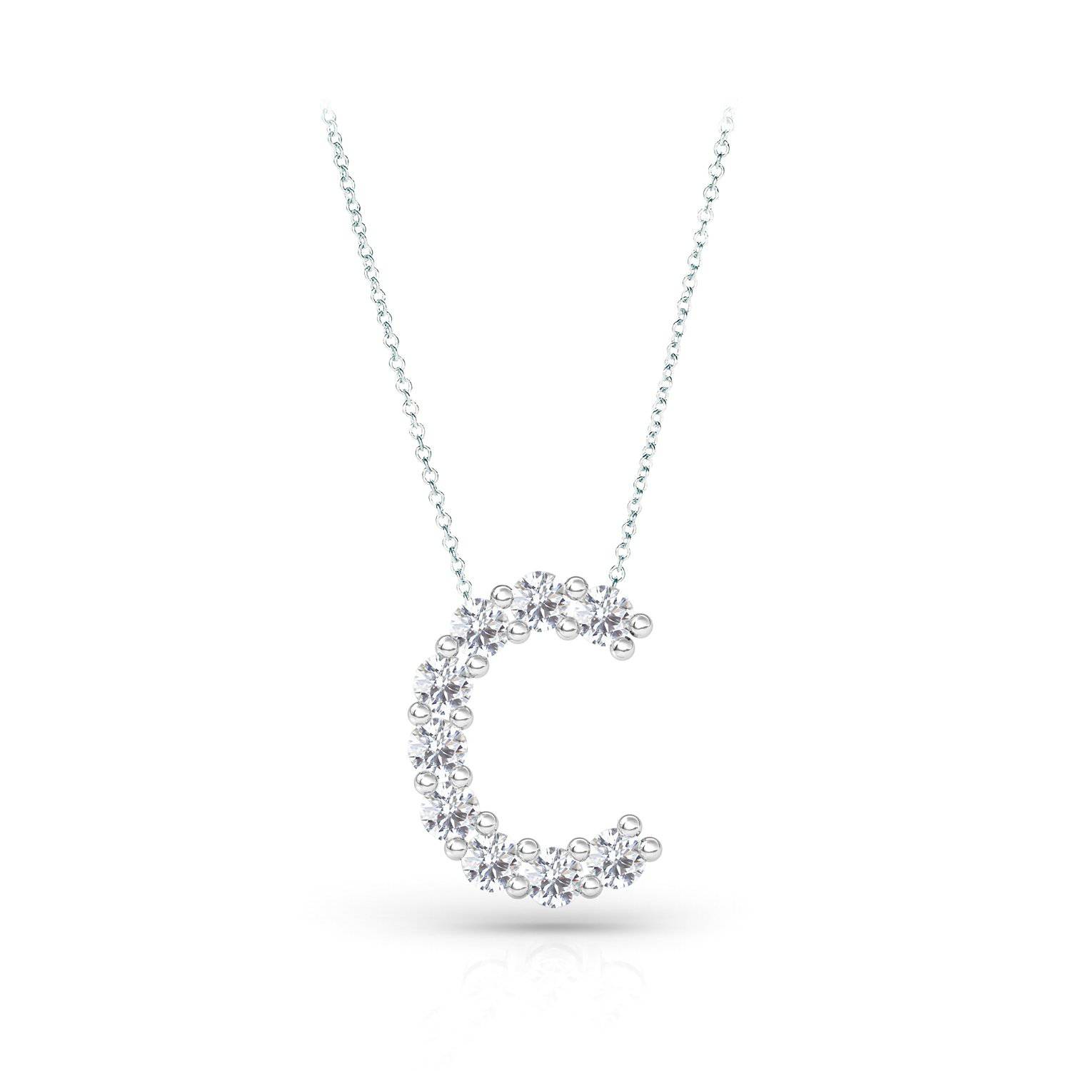 Lab Grown Diamond Initial Pendant - Image 13