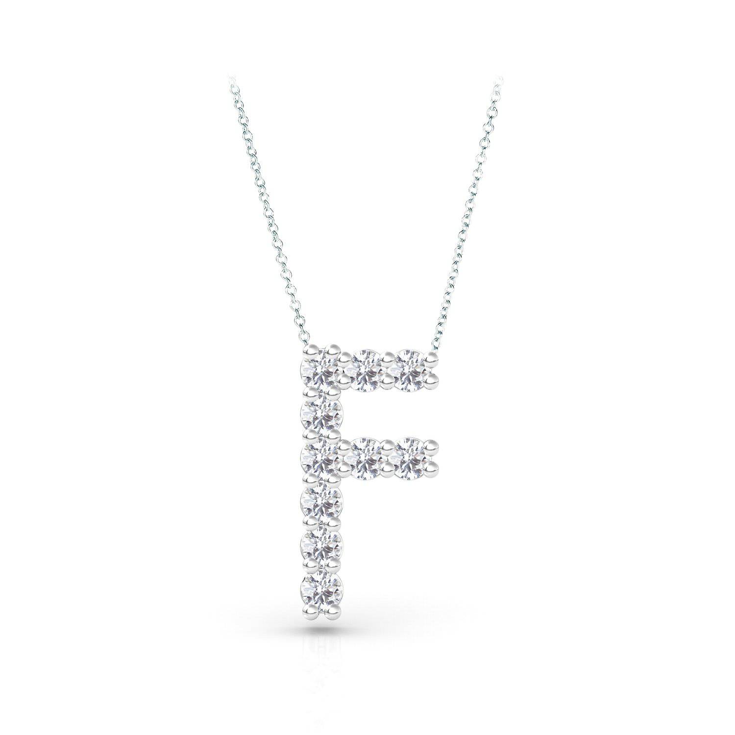 Lab Grown Diamond Initial Pendant - Image 16