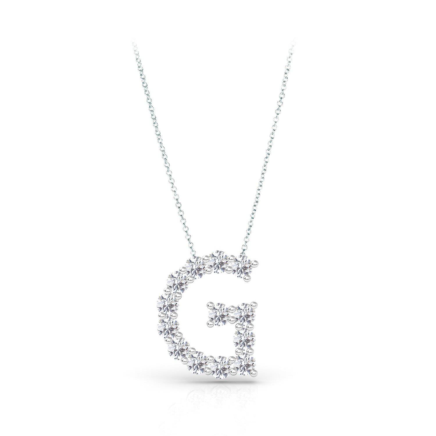 Lab Grown Diamond Initial Pendant - Image 17