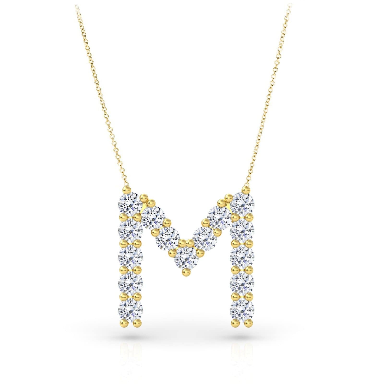 Lab Grown Diamond Initial Pendant - Image 21