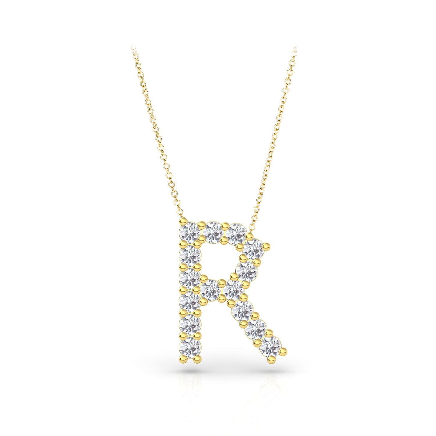 Lab Grown Diamond Initial Pendant - Image 25